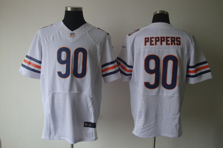 NFL White Chicago Bears 90 Defensive End Julius Peppers Nike Elite Jersey